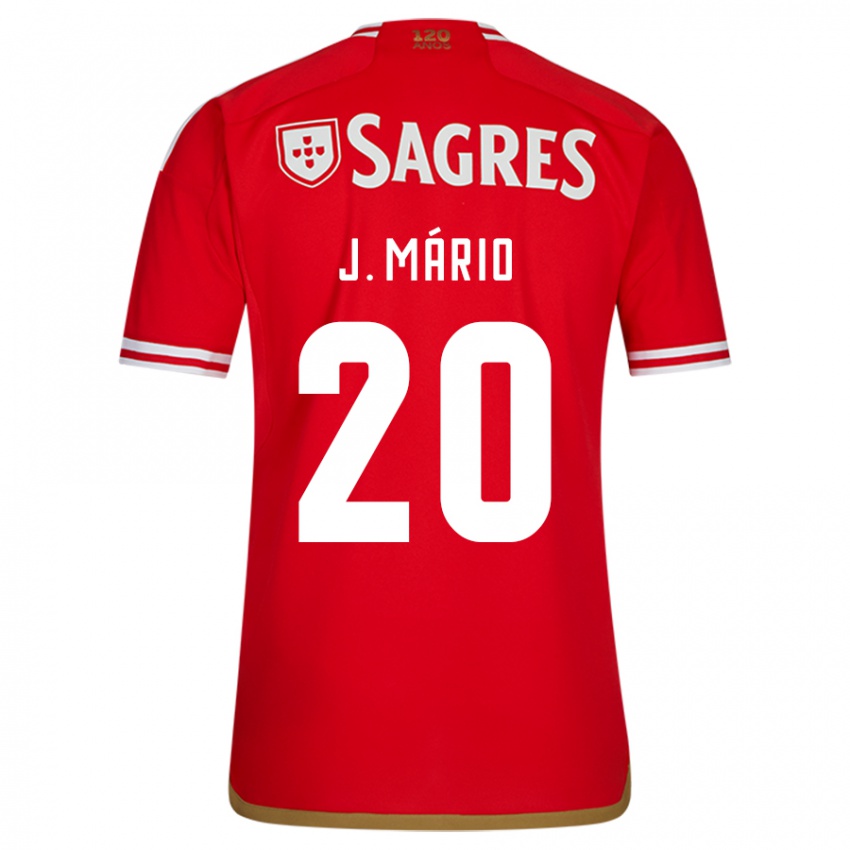 Homem Camisola Joao Mario #20 Vermelho Principal 2023/24 Camisa Brasil