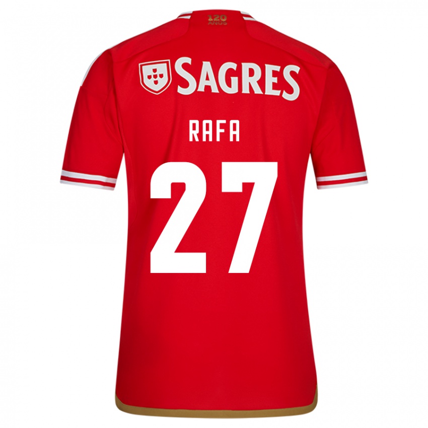 Homem Camisola Rafa Silva #27 Vermelho Principal 2023/24 Camisa Brasil