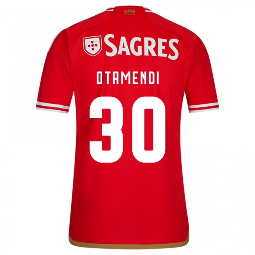 Homem Camisola Nicolas Otamendi #30 Vermelho Principal 2023/24 Camisa Brasil