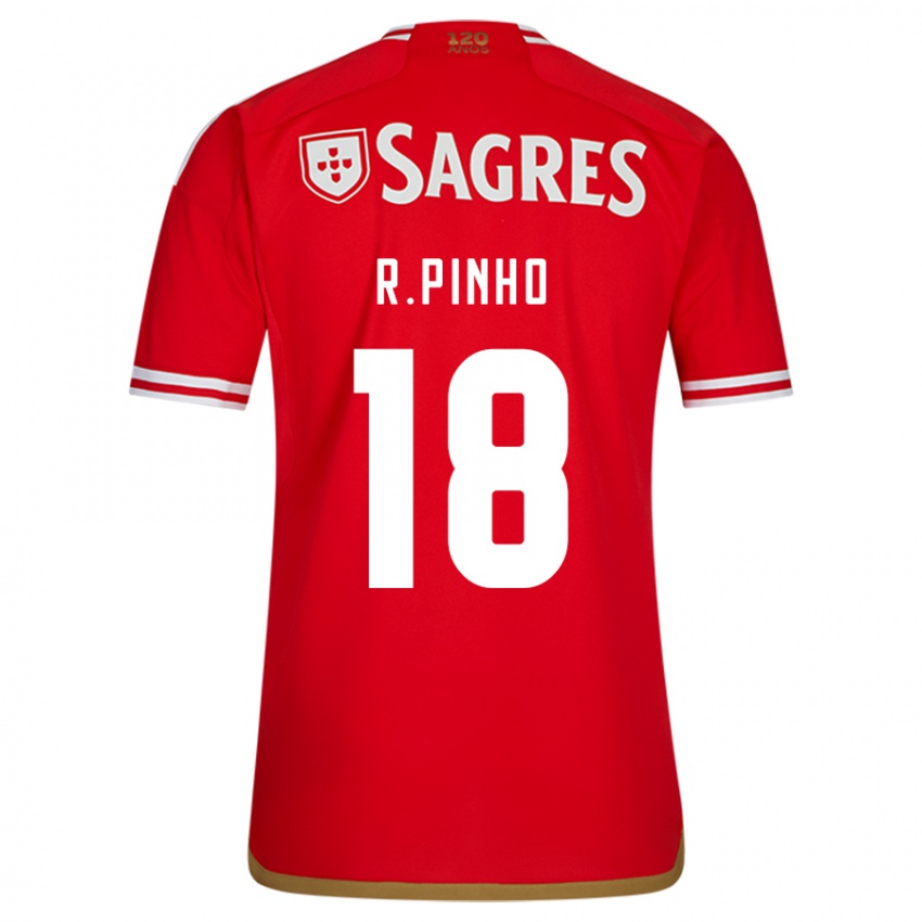 Homem Camisola Rodrigo Pinho #18 Vermelho Principal 2023/24 Camisa Brasil