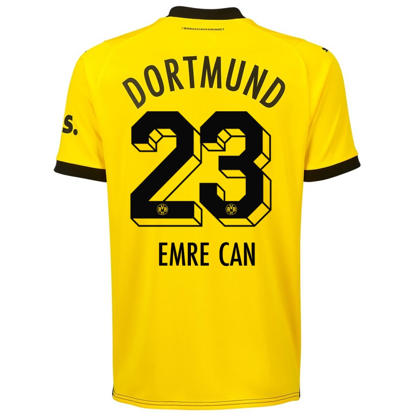 Homem Camisola Emre Can #23 Amarelo Principal 2023/24 Camisa Brasil