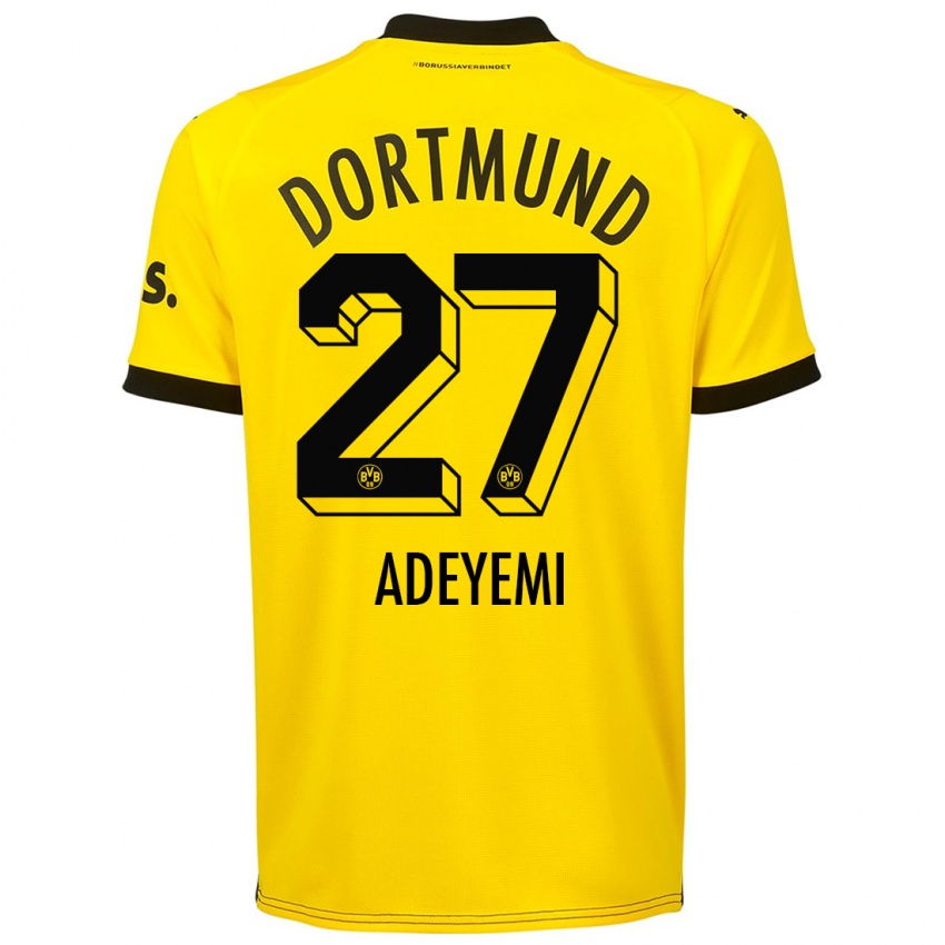 Homem Camisola Karim Adeyemi #27 Amarelo Principal 2023/24 Camisa Brasil