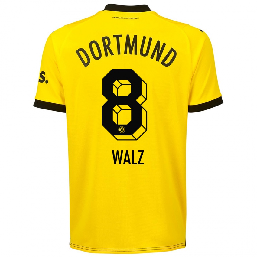 Homem Camisola Vasco Walz #8 Amarelo Principal 2023/24 Camisa Brasil