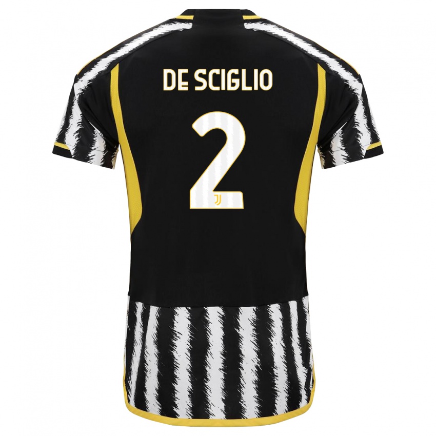 Homem Camisola Mattia De Sciglio #2 Preto Branco Principal 2023/24 Camisa Brasil