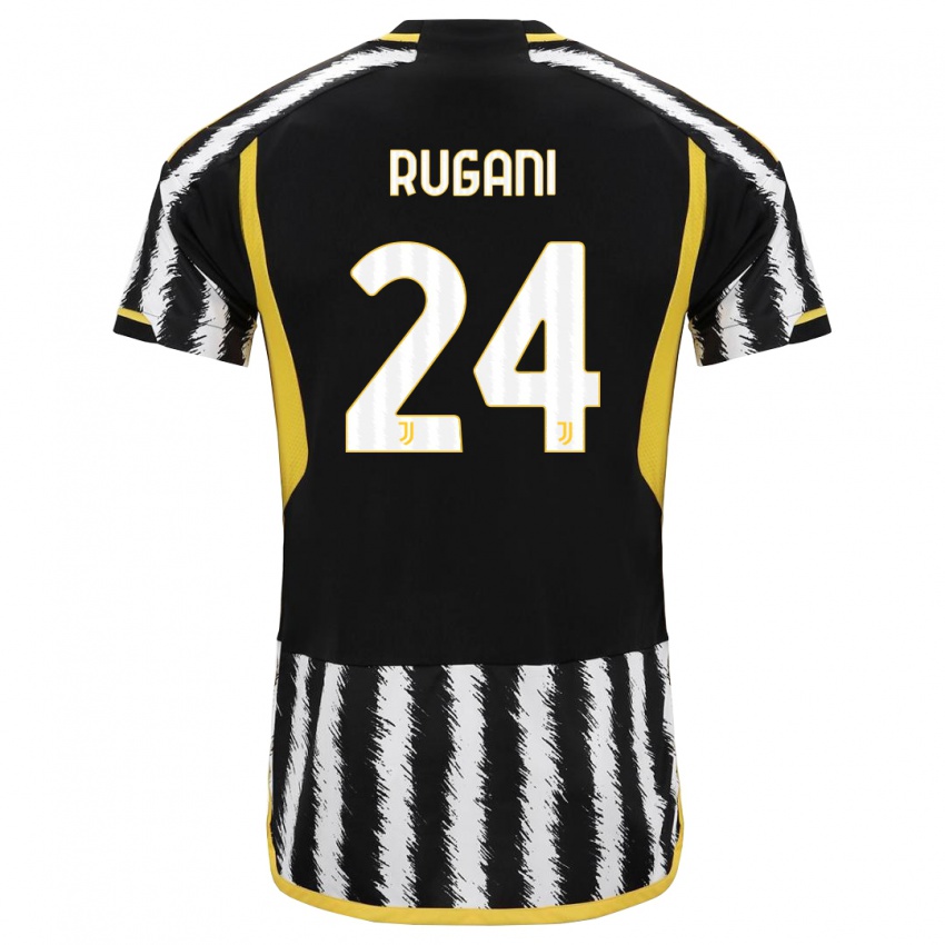 Homem Camisola Daniele Rugani #24 Preto Branco Principal 2023/24 Camisa Brasil