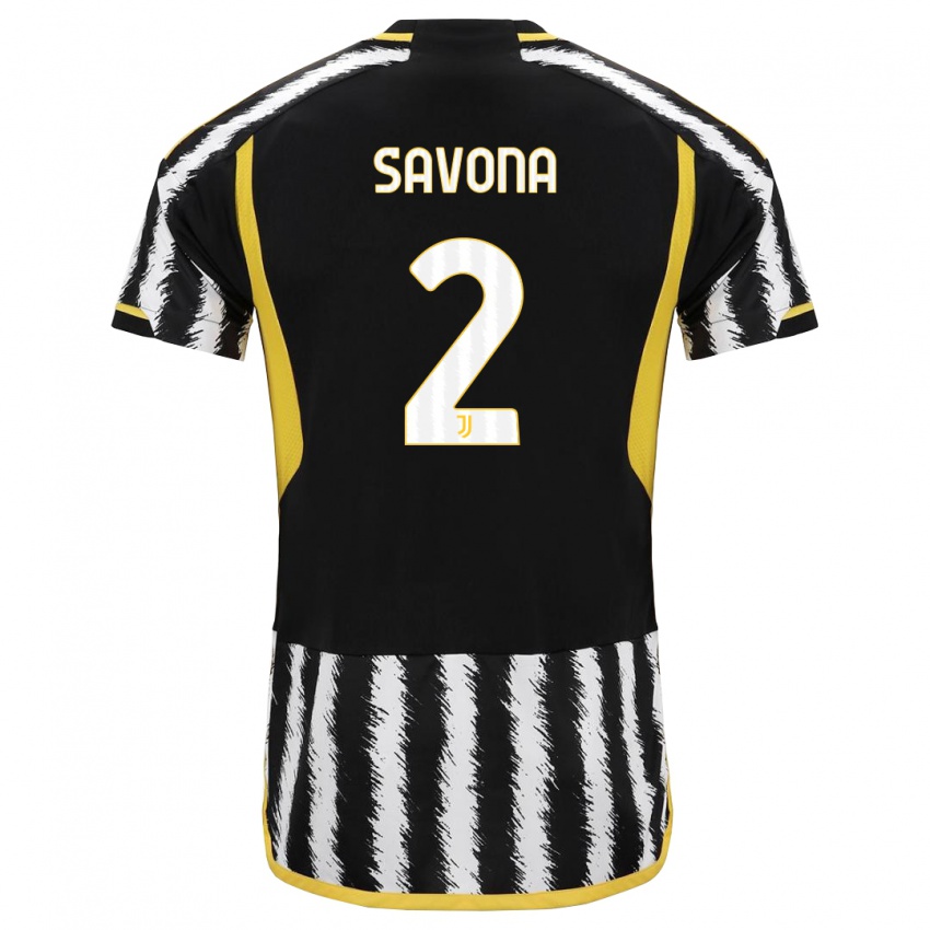 Homem Camisola Nicolo Savona #2 Preto Branco Principal 2023/24 Camisa Brasil