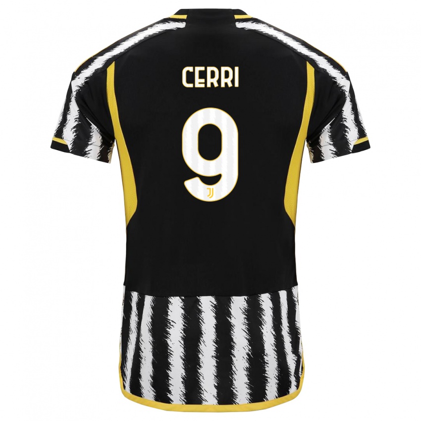 Homem Camisola Leonardo Cerri #9 Preto Branco Principal 2023/24 Camisa Brasil