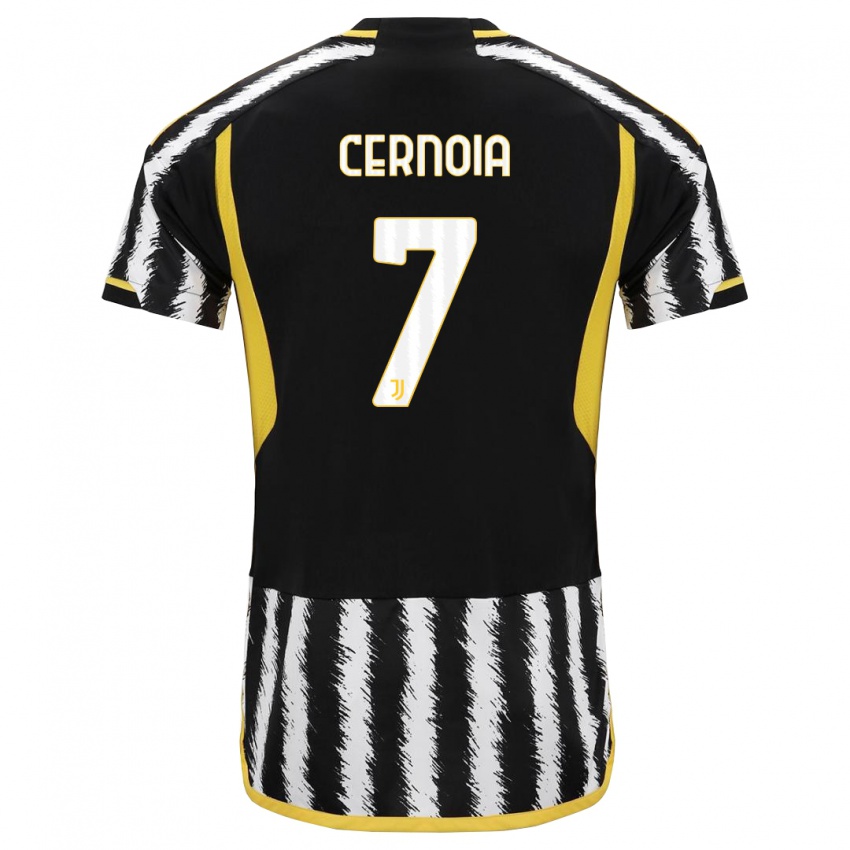 Homem Camisola Valentina Cernoia #7 Preto Branco Principal 2023/24 Camisa Brasil