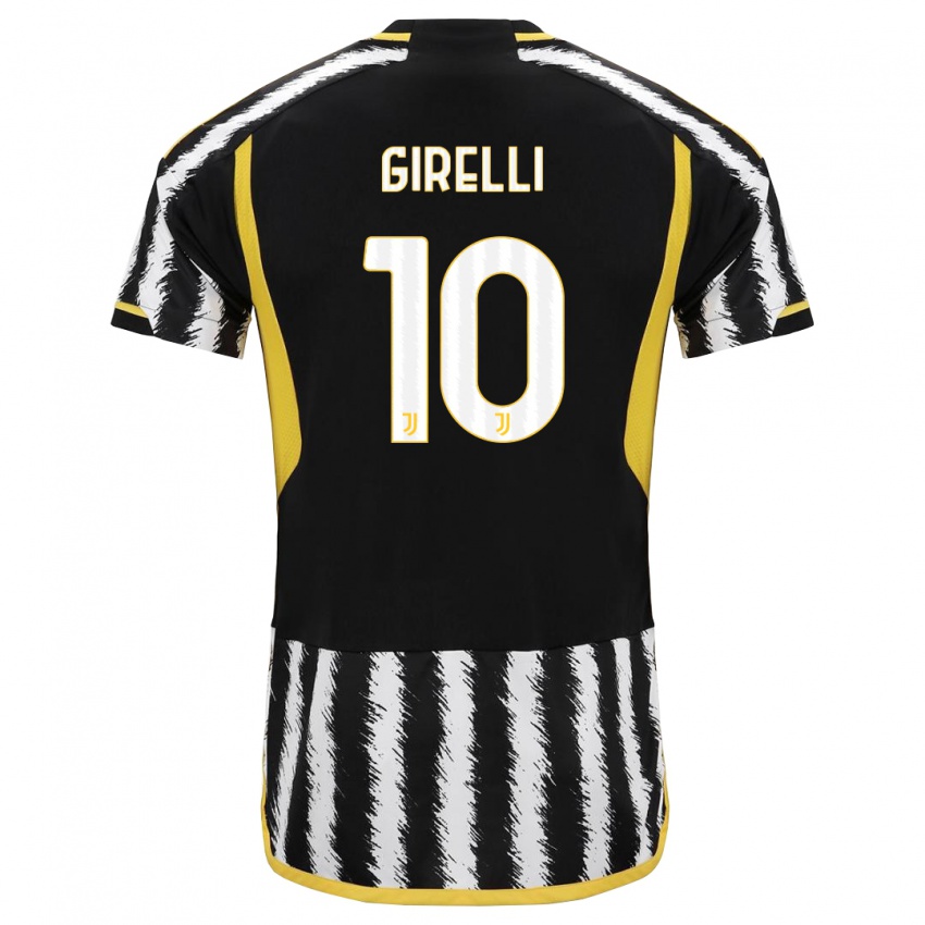 Homem Camisola Cristiana Girelli #10 Preto Branco Principal 2023/24 Camisa Brasil