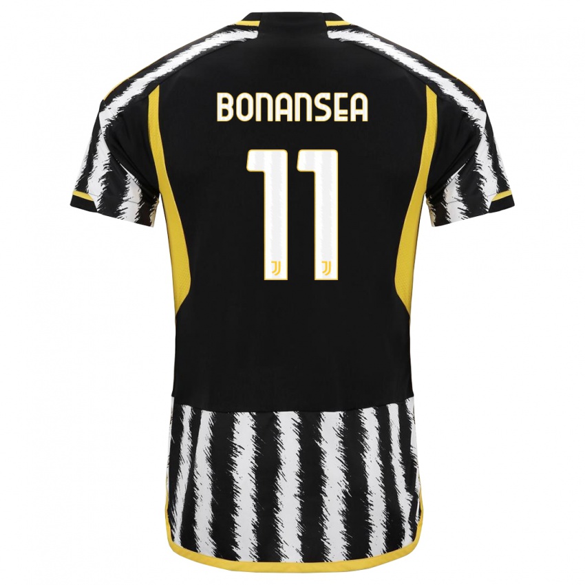 Homem Camisola Barbara Bonansea #11 Preto Branco Principal 2023/24 Camisa Brasil