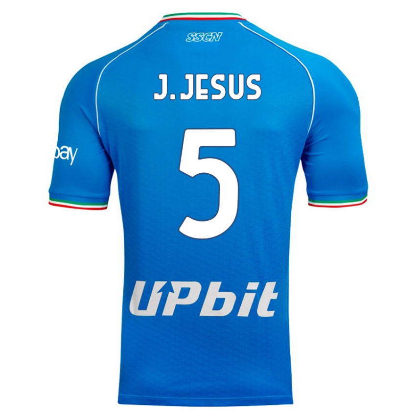 Homem Camisola Juan Jesus #5 Céu Azul Principal 2023/24 Camisa Brasil
