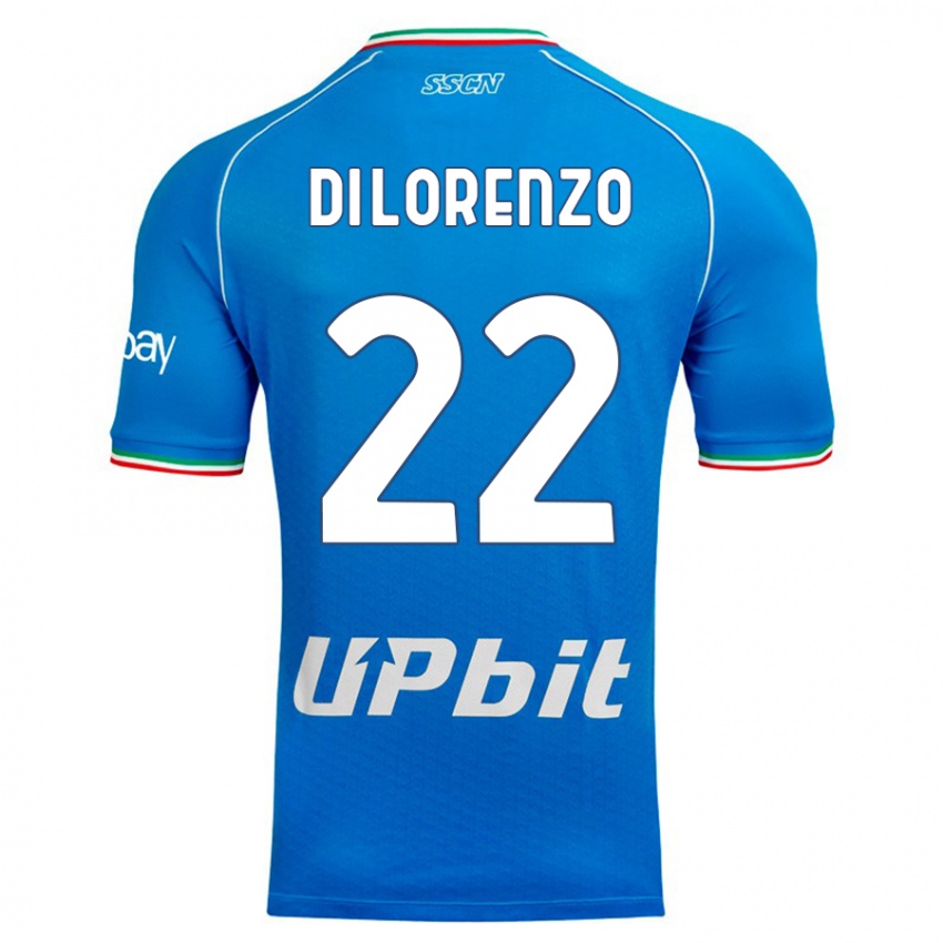 Homem Camisola Giovanni Di Lorenzo #22 Céu Azul Principal 2023/24 Camisa Brasil