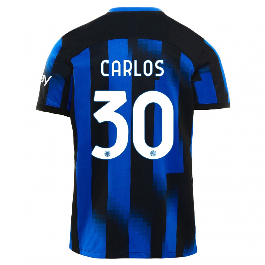 Homem Camisola Carlos Augusto #30 Preto Azul Principal 2023/24 Camisa Brasil