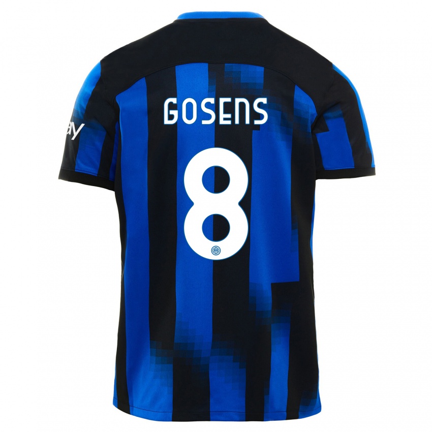 Homem Camisola Robin Gosens #8 Preto Azul Principal 2023/24 Camisa Brasil