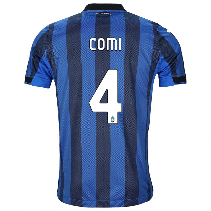 Homem Camisola Pietro Comi #4 Preto Azul Principal 2023/24 Camisa Brasil