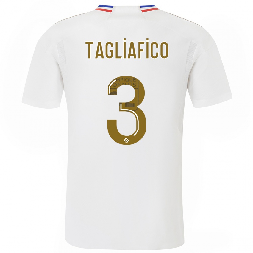 Homem Camisola Nicolas Tagliafico #3 Branco Principal 2023/24 Camisa Brasil