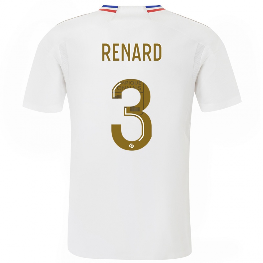 Homem Camisola Wendie Renard #3 Branco Principal 2023/24 Camisa Brasil