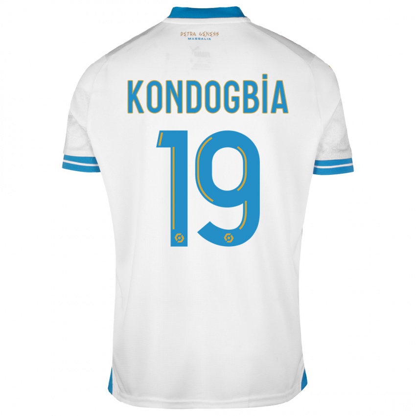 Homem Camisola Geoffrey Kondogbia #19 Branco Principal 2023/24 Camisa Brasil