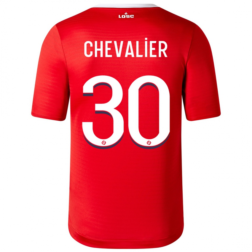 Homem Camisola Lucas Chevalier #30 Vermelho Principal 2023/24 Camisa Brasil