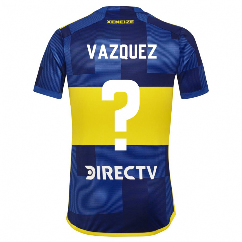 Homem Camisola Luis Vazquez #0 Azul Escuro Amarelo Principal 2023/24 Camisa Brasil