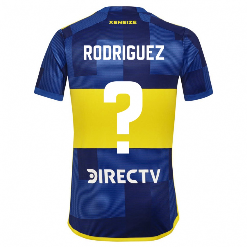 Homem Camisola Roman Rodriguez #0 Azul Escuro Amarelo Principal 2023/24 Camisa Brasil