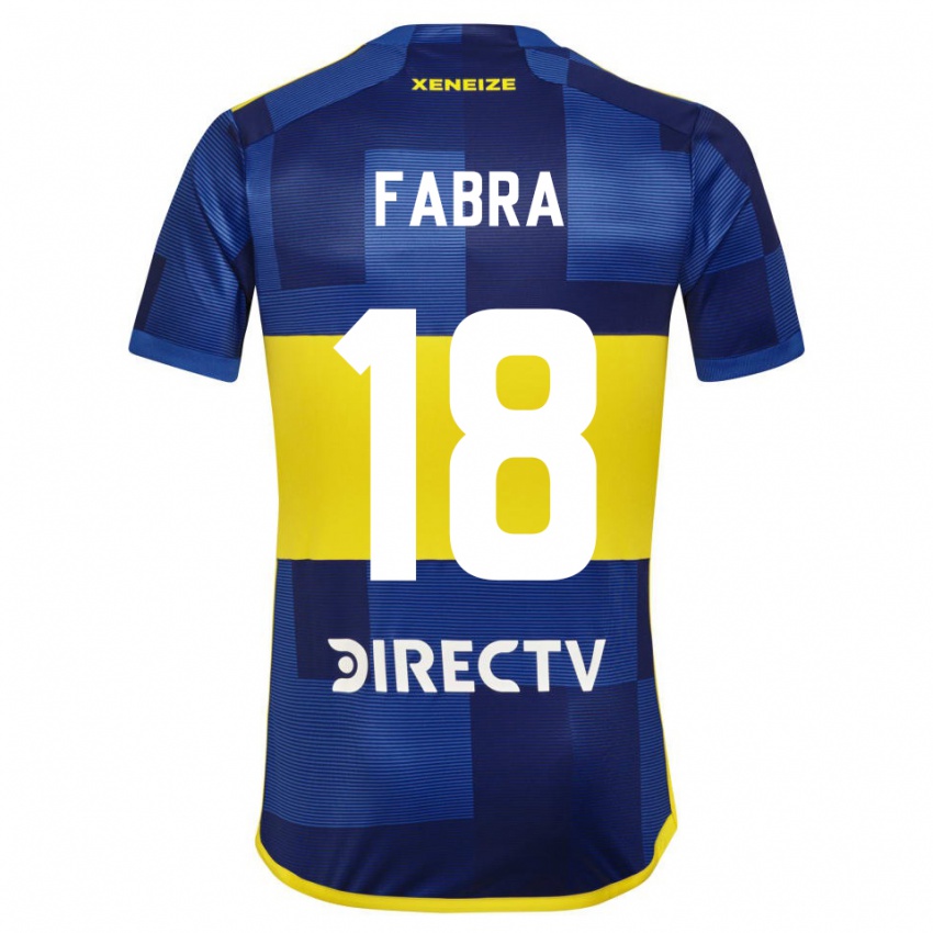 Homem Camisola Frank Fabra #18 Azul Escuro Amarelo Principal 2023/24 Camisa Brasil