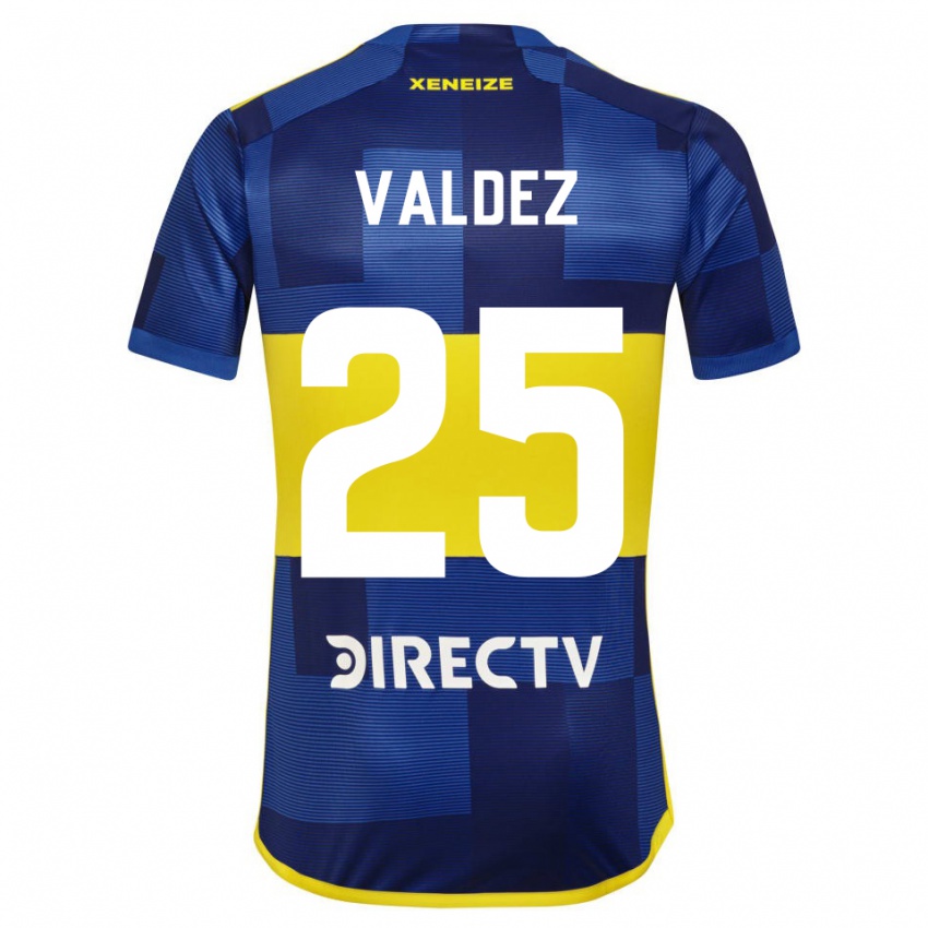 Homem Camisola Bruno Valdez #25 Azul Escuro Amarelo Principal 2023/24 Camisa Brasil