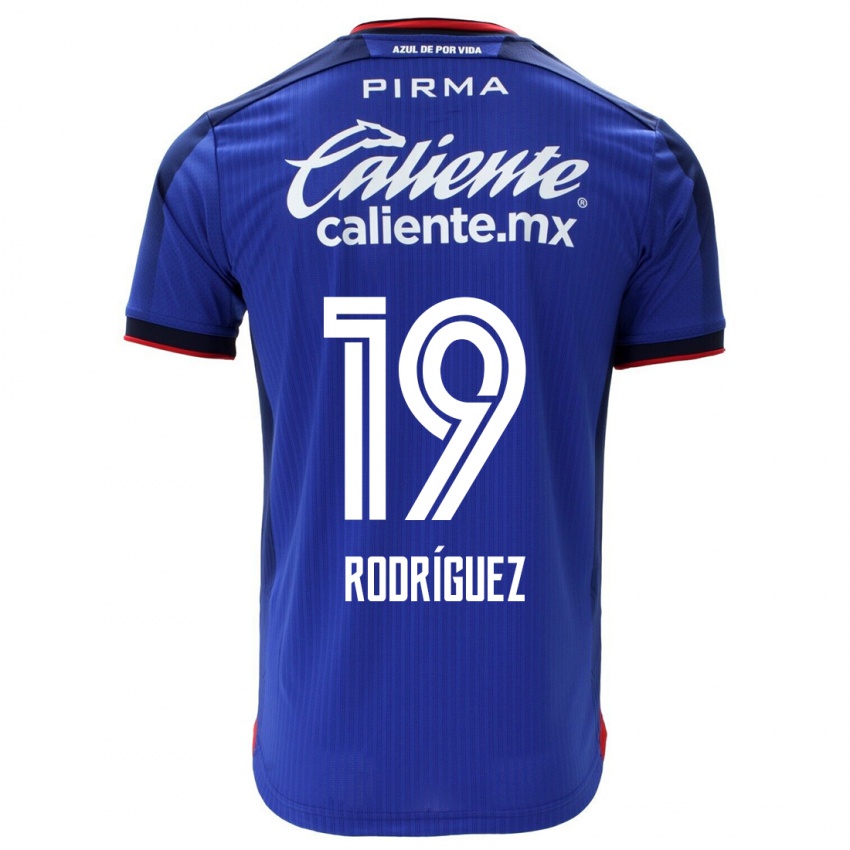 Homem Camisola Carlos Rodriguez #19 Azul Principal 2023/24 Camisa Brasil