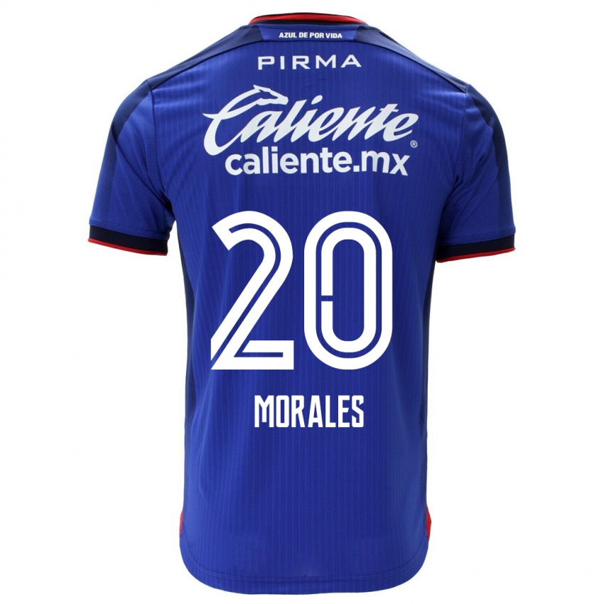 Homem Camisola Ivan Morales #20 Azul Principal 2023/24 Camisa Brasil