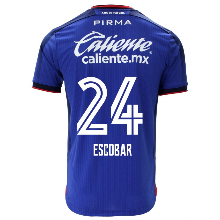 Homem Camisola Juan Escobar #24 Azul Principal 2023/24 Camisa Brasil
