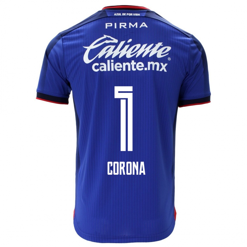 Homem Camisola Jose De Jesus Corona #1 Azul Principal 2023/24 Camisa Brasil