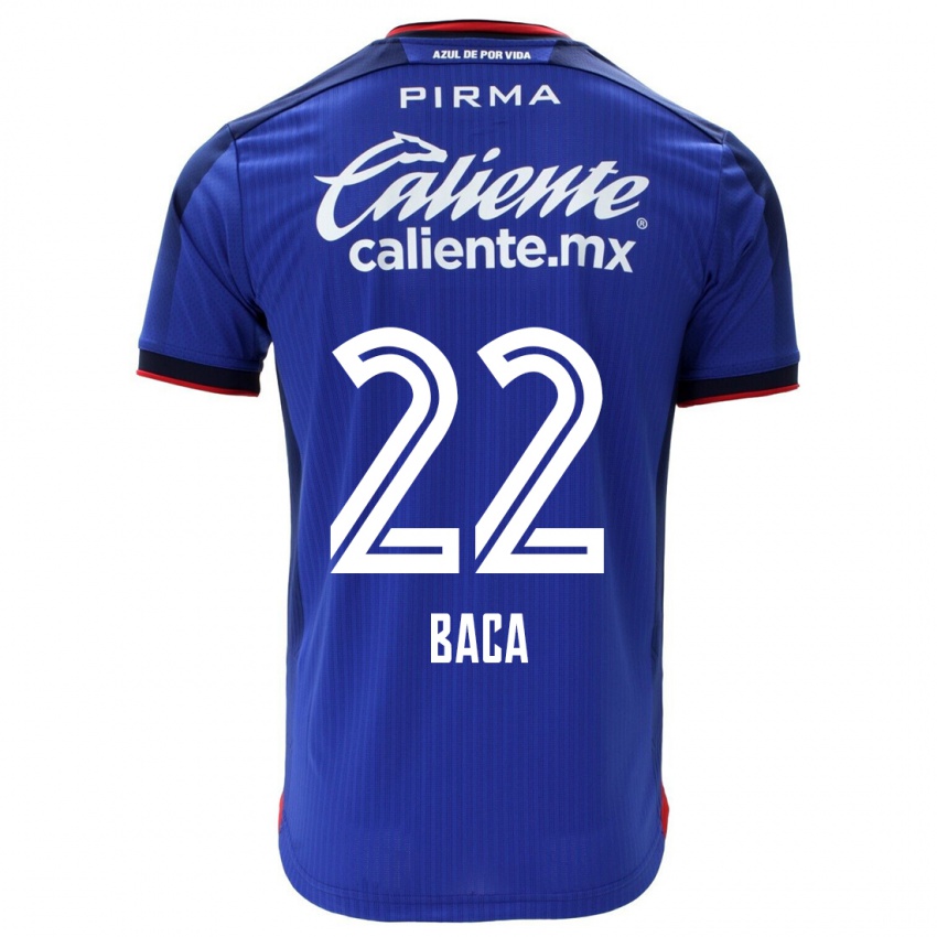 Homem Camisola Rafael Baca #22 Azul Principal 2023/24 Camisa Brasil