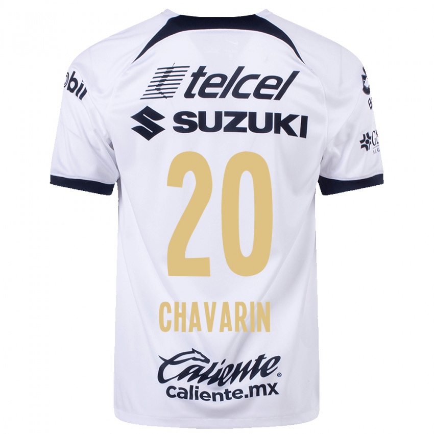 Homem Camisola Aerial Chavarin #20 Branco Principal 2023/24 Camisa Brasil