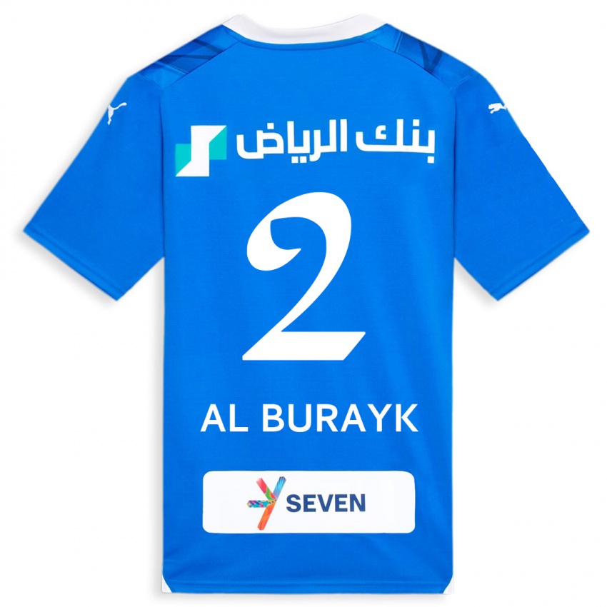 Homem Camisola Mohammed Al-Burayk #2 Azul Principal 2023/24 Camisa Brasil