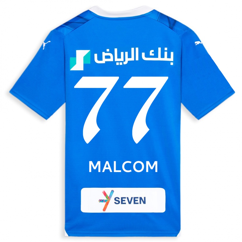 Homem Camisola Malcom #77 Azul Principal 2023/24 Camisa Brasil