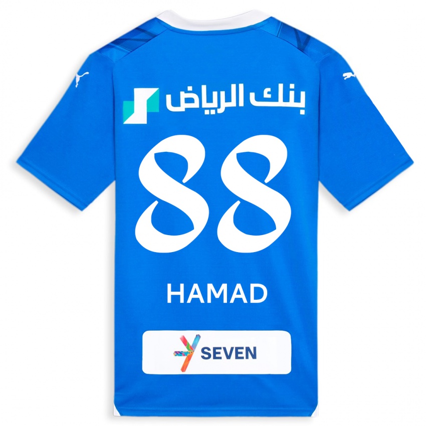 Homem Camisola Hamad Al-Yami #88 Azul Principal 2023/24 Camisa Brasil