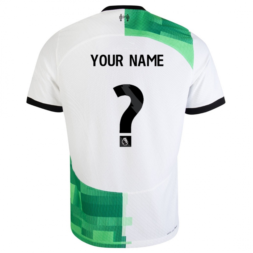 Homem Camisola Seu Nome #0 Branco Verde Alternativa 2023/24 Camisa Brasil