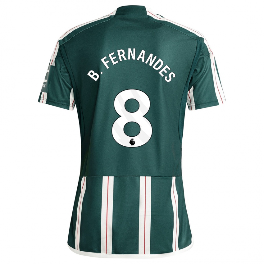 Homem Camisola Bruno Fernandes #8 Verde Escuro Alternativa 2023/24 Camisa Brasil