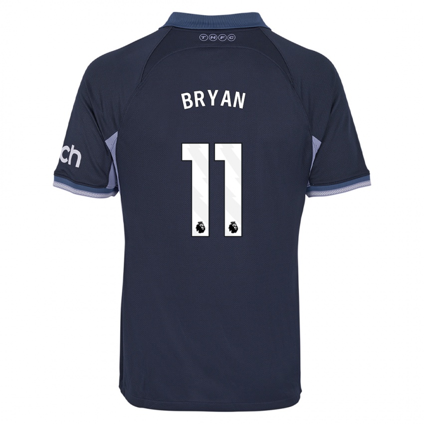 Homem Camisola Bryan Gil #11 Azul Escuro Alternativa 2023/24 Camisa Brasil