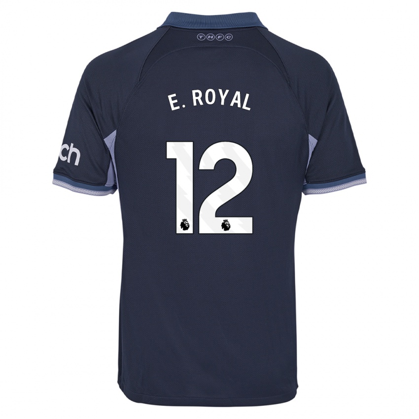 Homem Camisola Emerson Royal #12 Azul Escuro Alternativa 2023/24 Camisa Brasil
