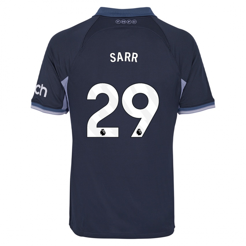 Homem Camisola Pape Matar Sarr #29 Azul Escuro Alternativa 2023/24 Camisa Brasil