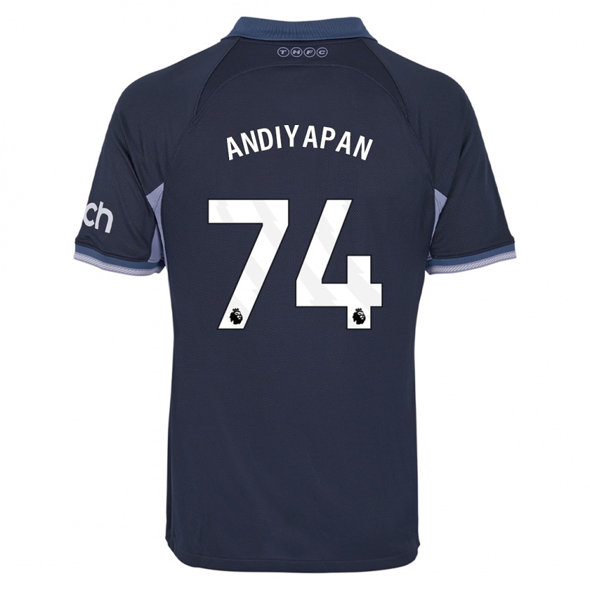 Homem Camisola William Andiyapan #74 Azul Escuro Alternativa 2023/24 Camisa Brasil