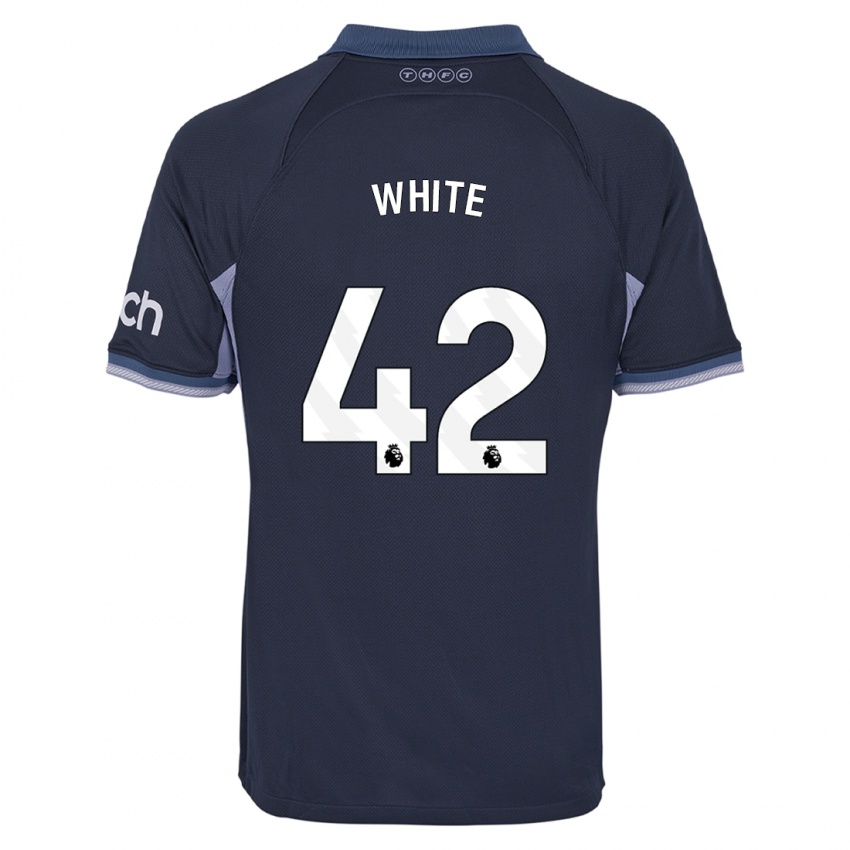 Homem Camisola Harvey White #42 Azul Escuro Alternativa 2023/24 Camisa Brasil