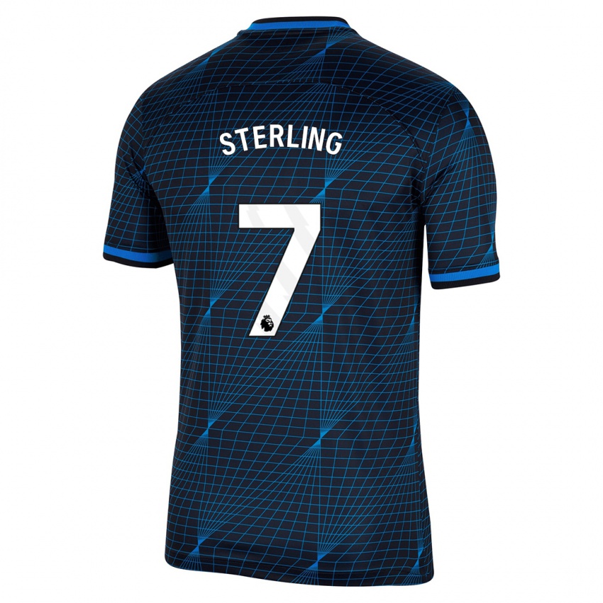 Homem Camisola Raheem Sterling #7 Azul Escuro Alternativa 2023/24 Camisa Brasil
