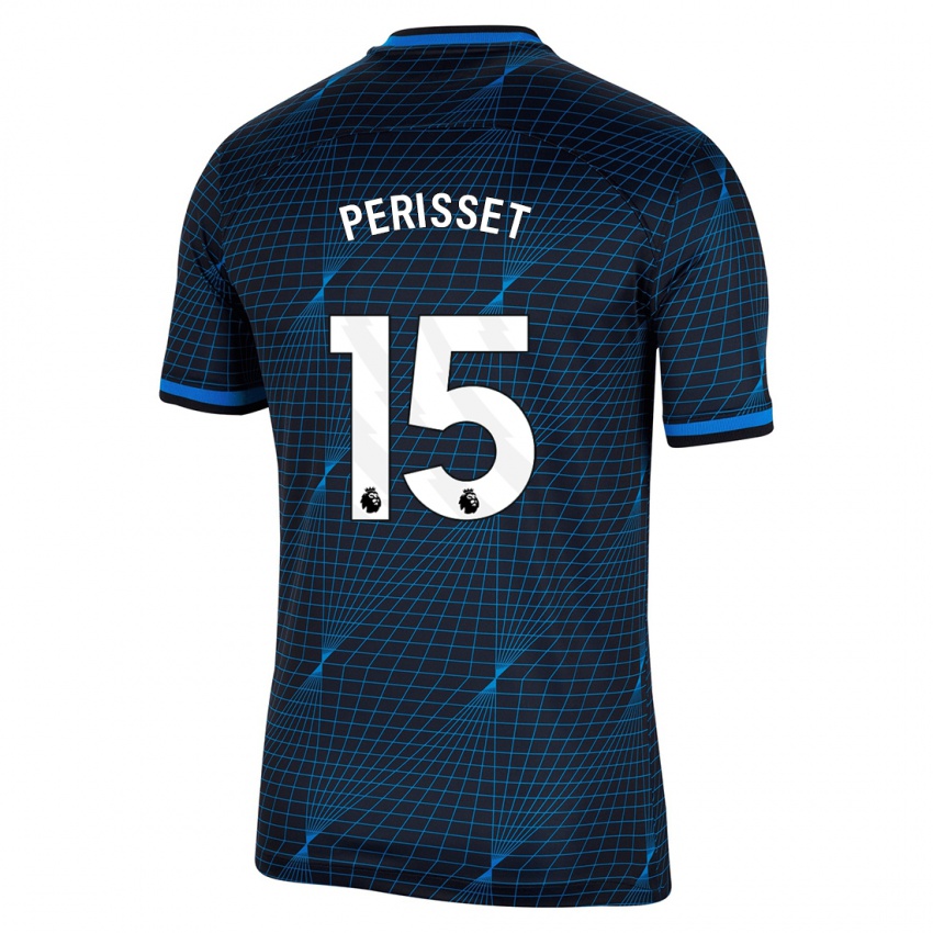 Homem Camisola Eve Perisset #15 Azul Escuro Alternativa 2023/24 Camisa Brasil
