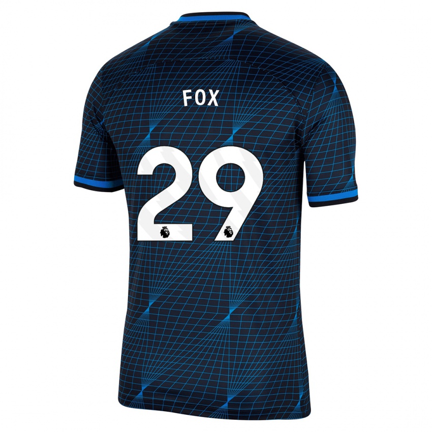 Homem Camisola Jorja Fox #29 Azul Escuro Alternativa 2023/24 Camisa Brasil