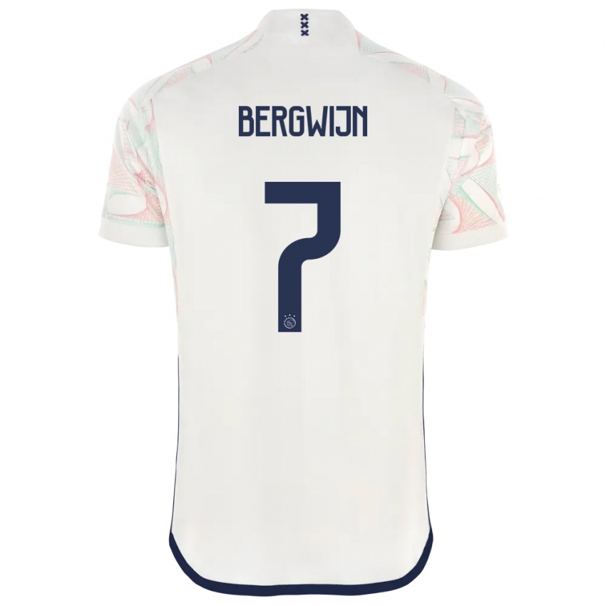 Homem Camisola Steven Bergwijn #7 Branco Alternativa 2023/24 Camisa Brasil