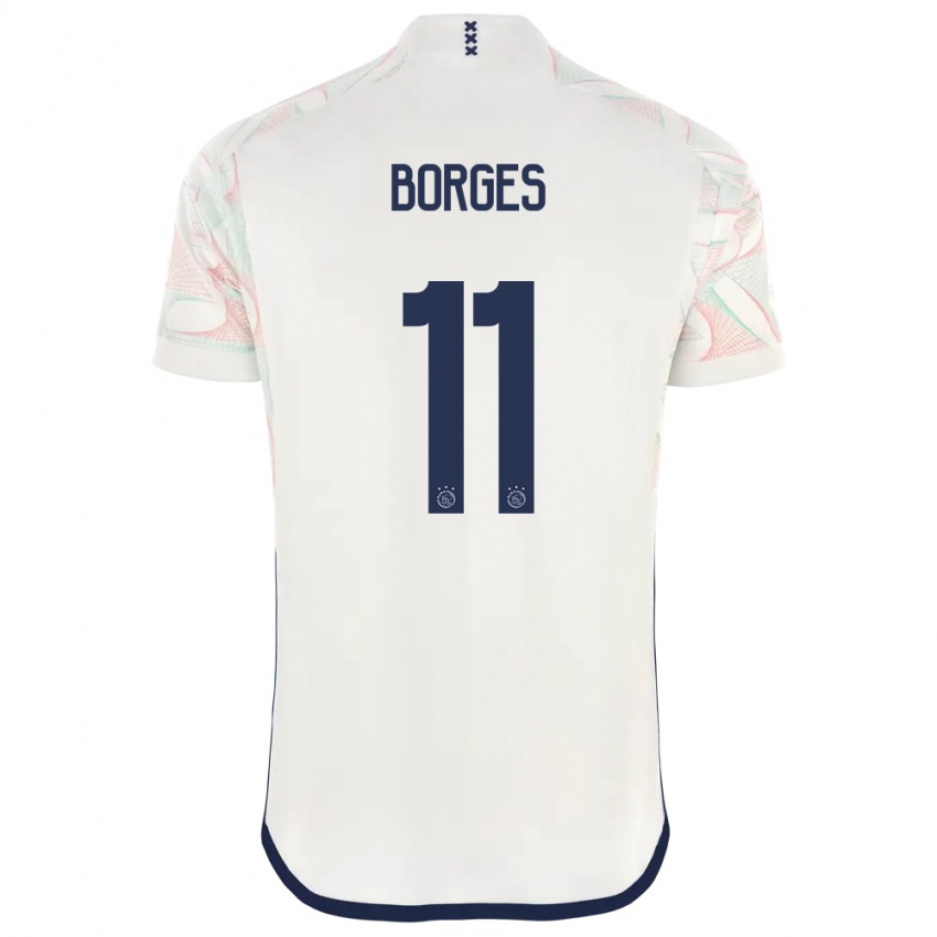 Homem Camisola Carlos Borges #11 Branco Alternativa 2023/24 Camisa Brasil