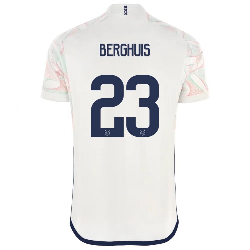 Homem Camisola Steven Berghuis #23 Branco Alternativa 2023/24 Camisa Brasil