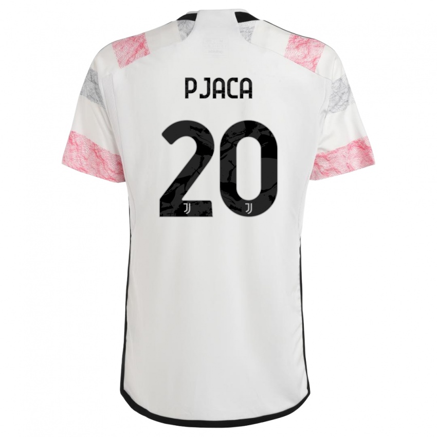 Homem Camisola Marko Pjaca #20 Branco Rosa Alternativa 2023/24 Camisa Brasil